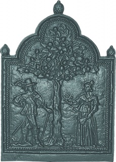 Tree of Life Cast Iron Fire Back